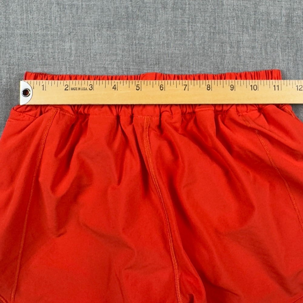 Lululemon Shorts Womens 4 Orange Speed Up 3.5" Lined Athletic Running Zip Pocket - Picture 6 of 10